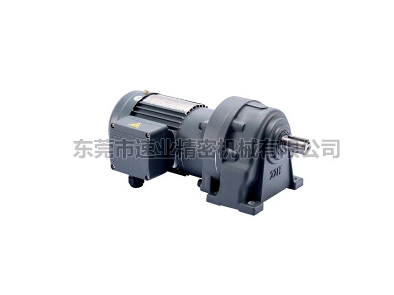 GH臥式高速比附三相、單相鋁殼（剎車)縮框型齒輪減速馬達